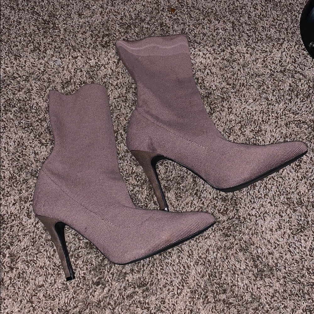 Nude Sock Boots